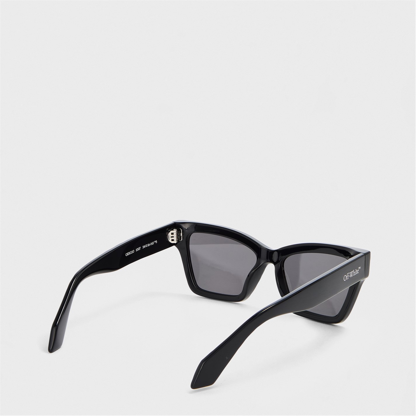 NWT Off-White Cincinnati Black Cat Eye 54mm Sunglasses OFF WHITE | Cincinnati 53 - Tortoise Shell Acetate Made in  main image 3