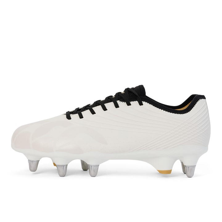 Canterbury Men's Stampede Groundbreak Pro Soft Ground Rugby Boots White Size 12 (47.5)