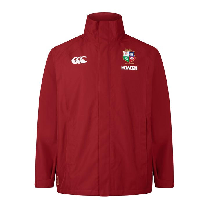 Canterbury Men' Red British And Irish Lions Waterproof Long Sleeve 2024 Performance Rugby Jacket in Size S, Sports Direct - Image 2