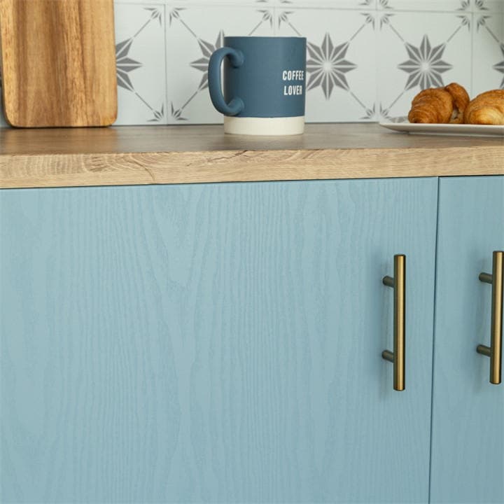 B&Q - Coastal Blue Wood Matt 67.5Cm X 10M Self-Adhesive Vinyl Wrap For Doors And Worktops - Image 3
