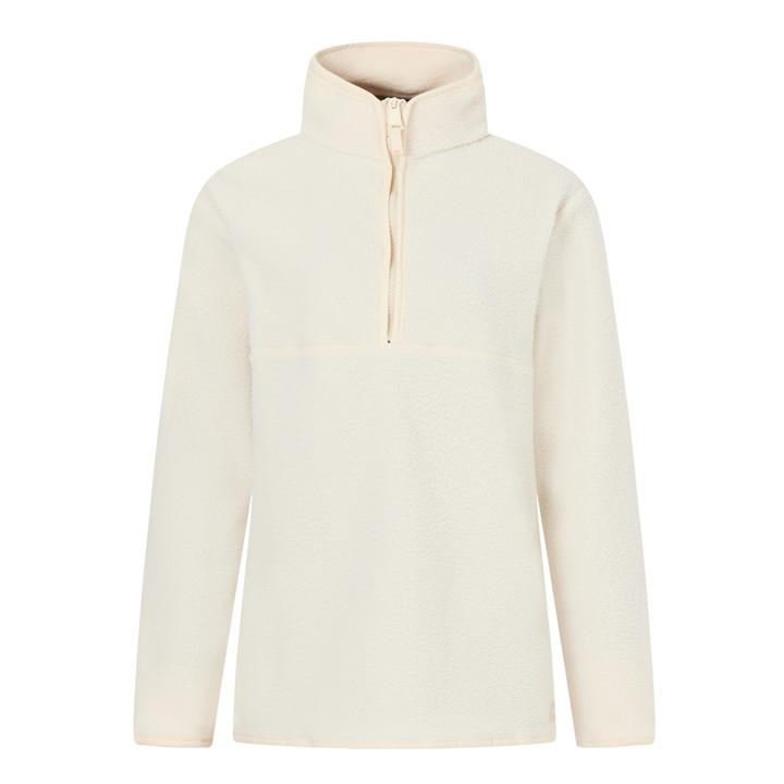 Regatta Women's Frankie Borg 1/4-Zip Fleece Top White Size 8 (Xs)