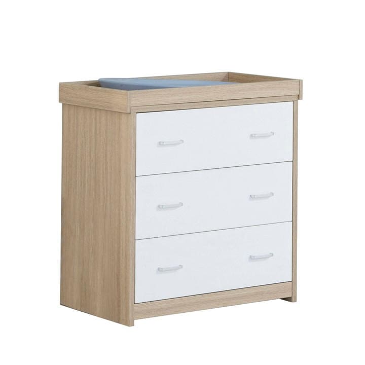 Babymore Unisex Infant Oak White Luno Veni Chest Changer - Image 3