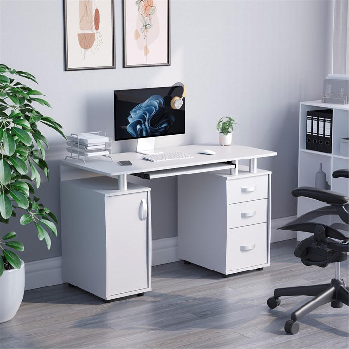 Lassic Vida Designs Otley 3 Drawer Computer Desk - Image 2